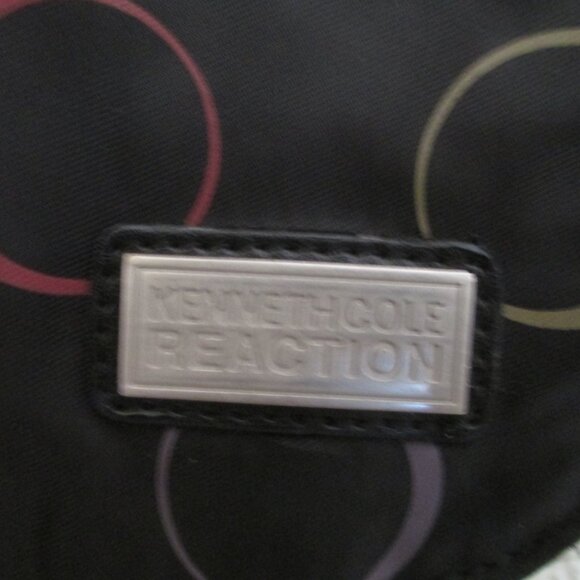 NEW! Kenneth Cole Reaction Black Nylon Handbag/Tote/Purse - Picture 3 of 8